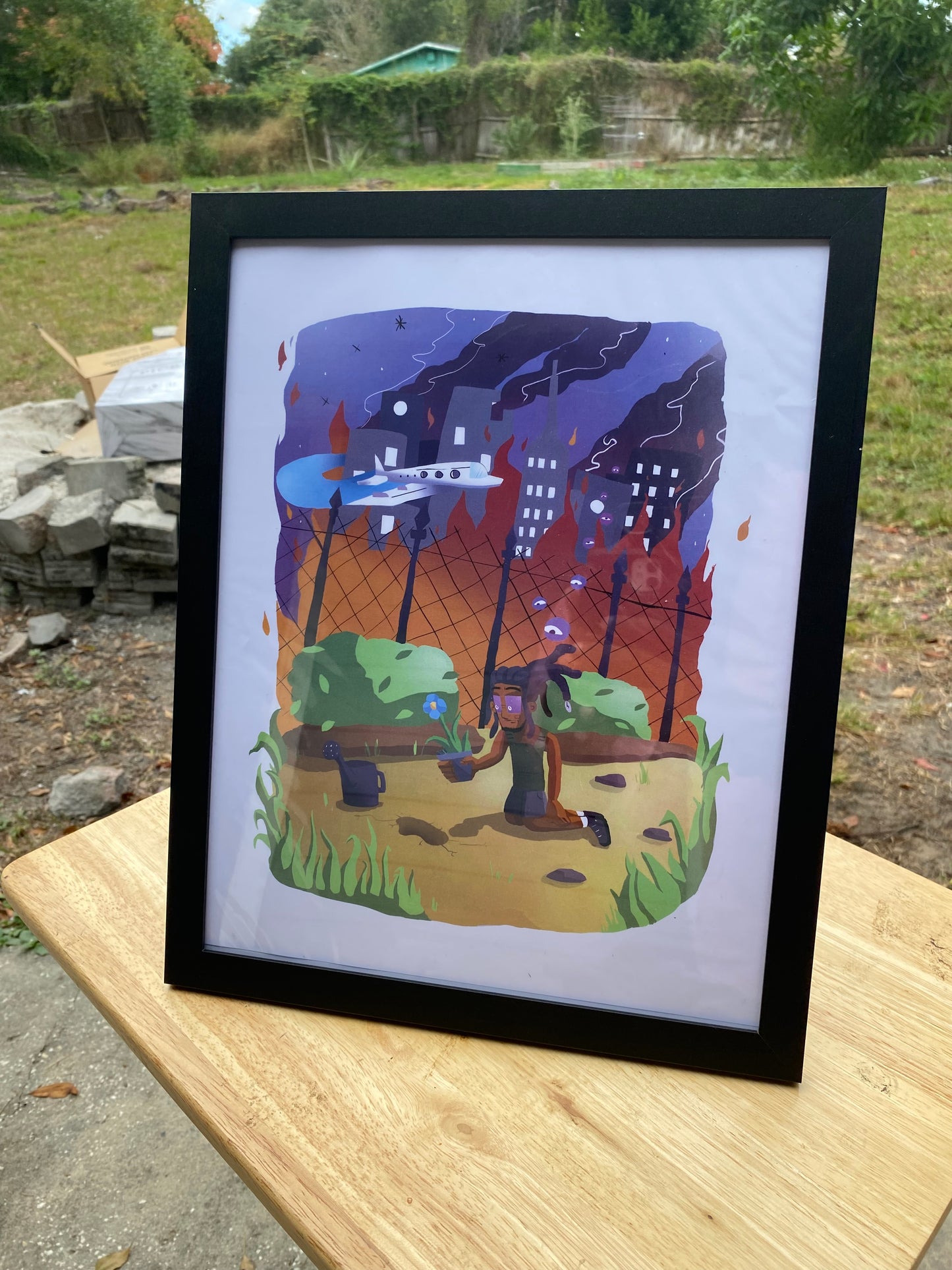 "Plant Flowers" Digital Illustration print