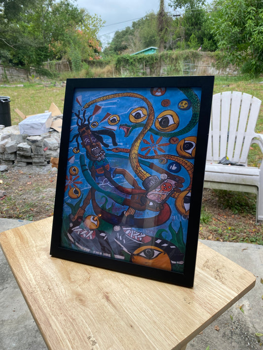 "Enter the Matrix" illustration print