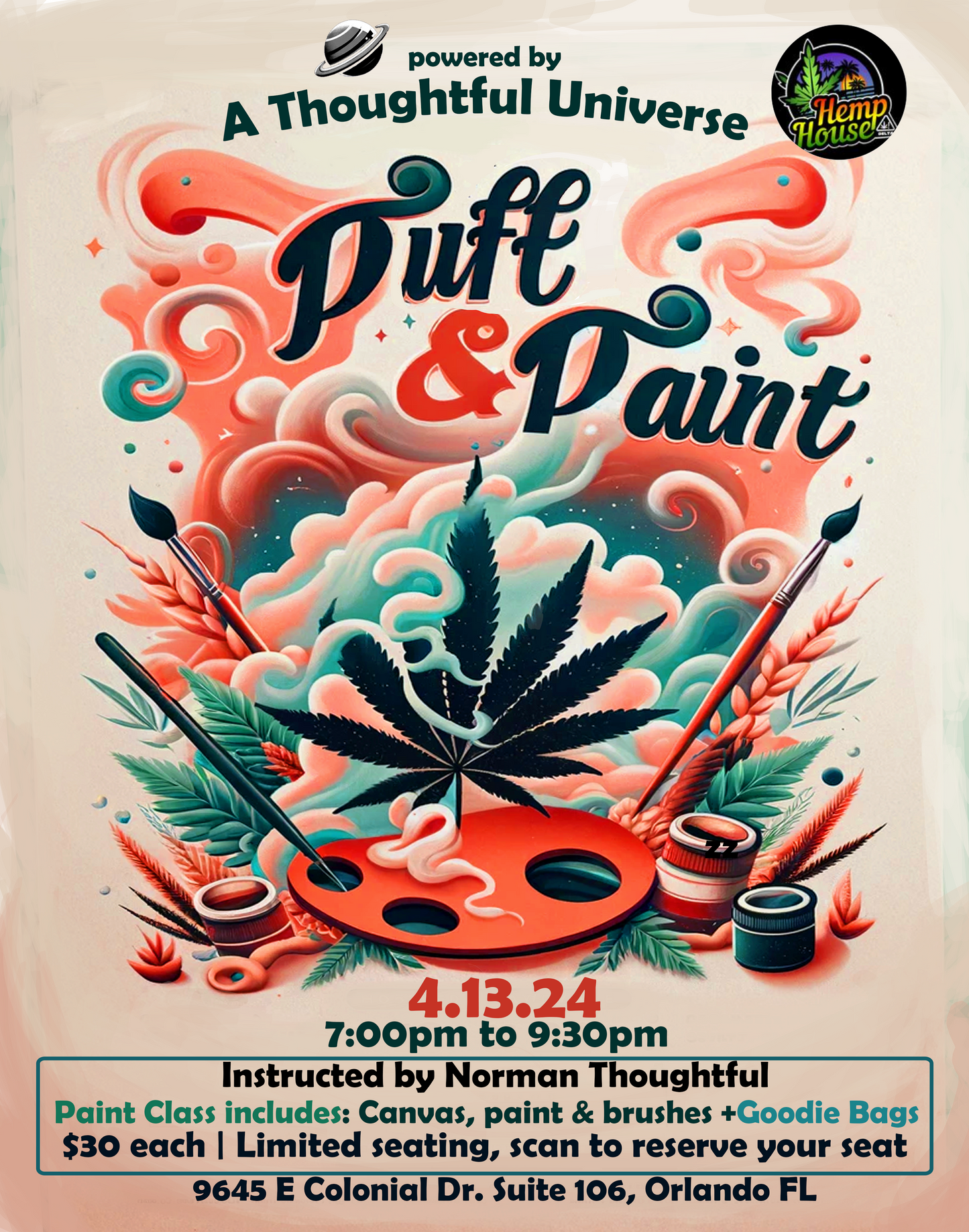 PuffnPaint Ticket 4/13/24