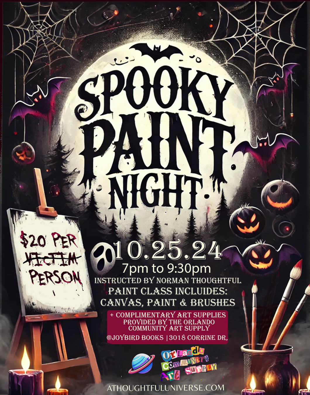 Spooky Paint Night 10.25.24 (Orlando FL)