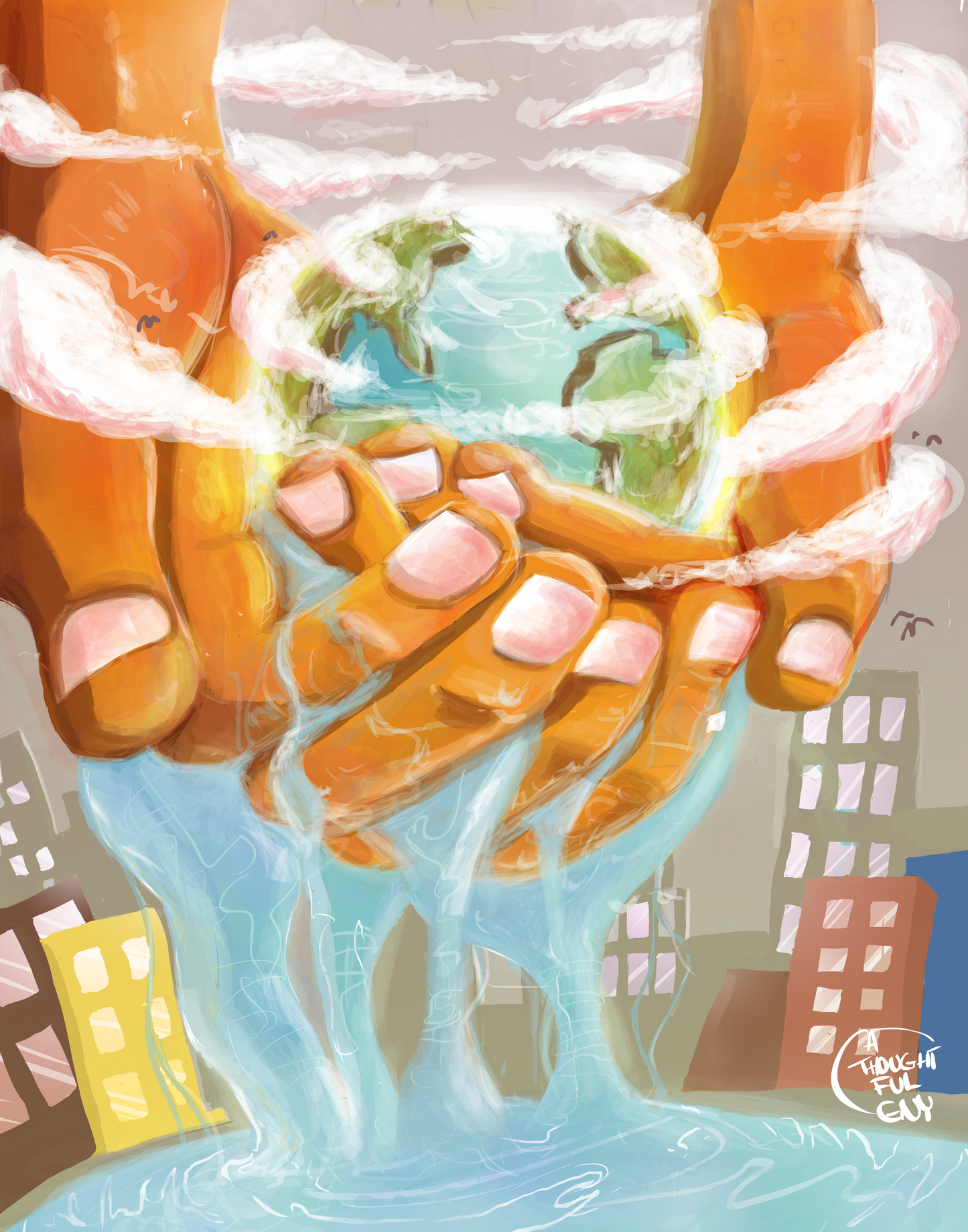 WE ARE GODS digital illustration